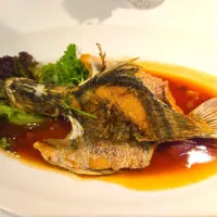 Deep fried Sea bass with oyster sauce| rufvalさん