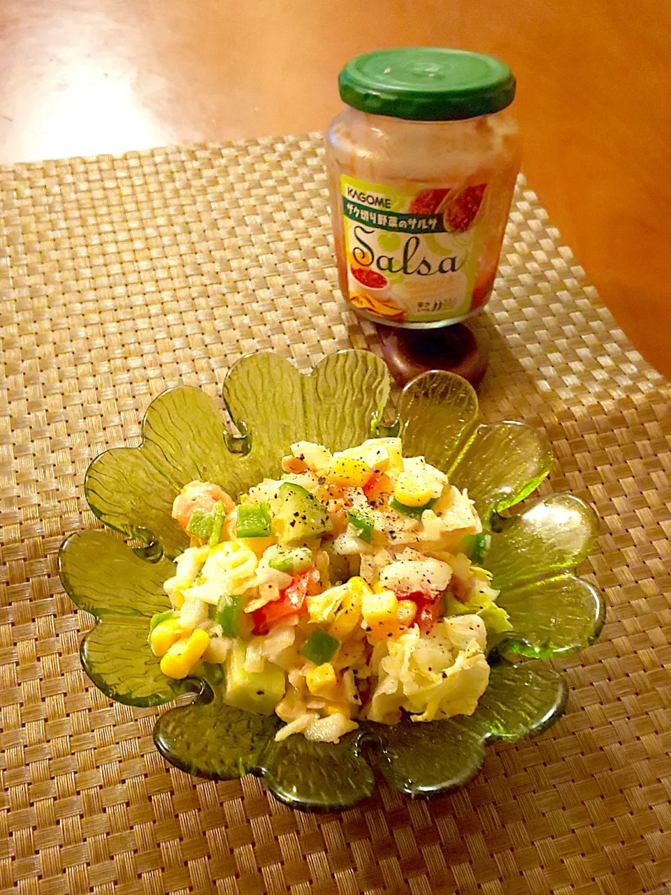 Salsa de Mexican Salad🥗|🌈Ami🍻さん
