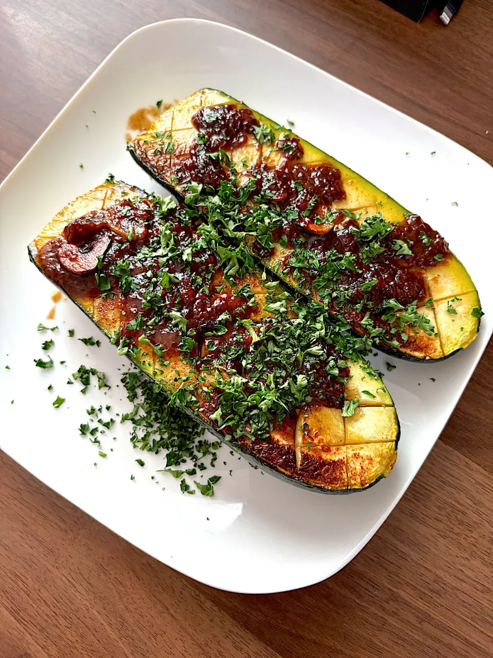 ズッキーニのガーリックバターソテー|龍さん