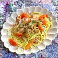 ツナとトマトの和風パスタ✨|ringonamaさん