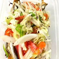 焼きししゃもの南蛮漬け(*ꆤ.̫ꆤ*)|さくたえさん