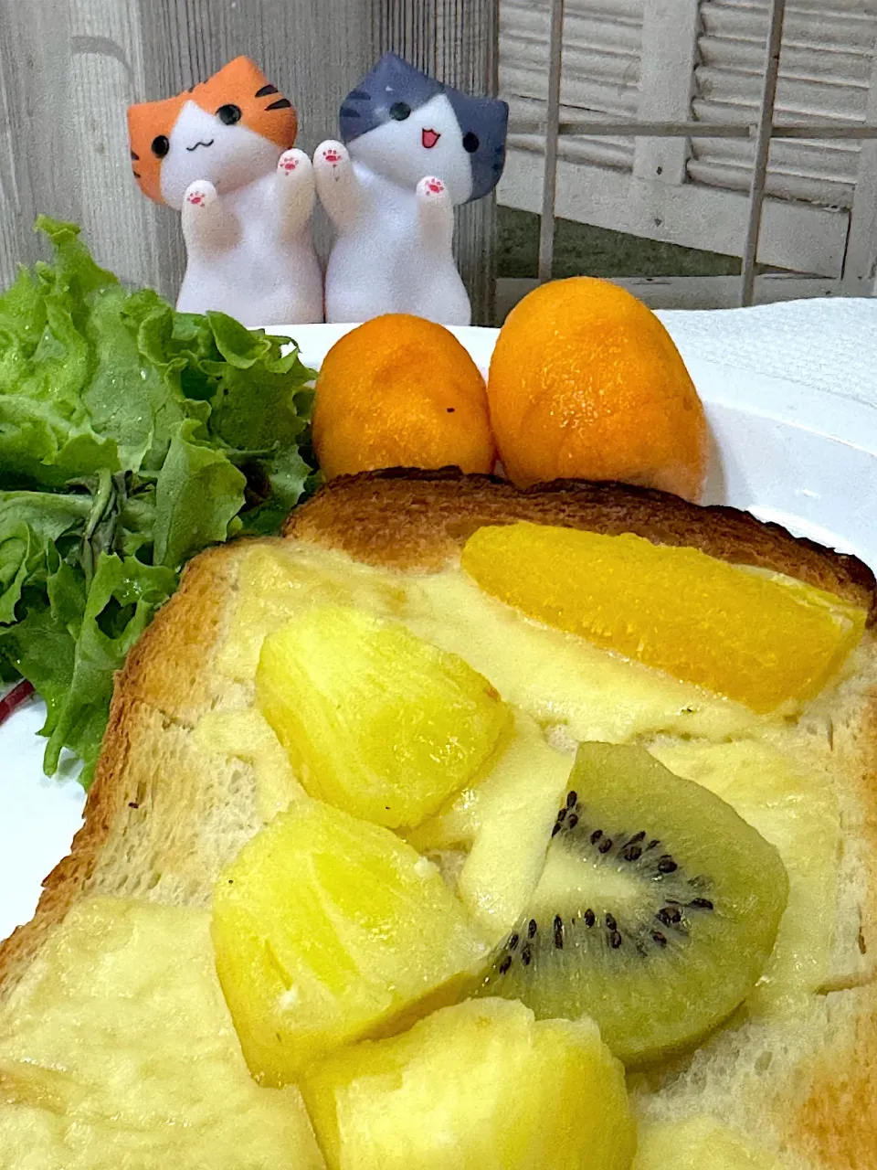 フルーツチートースト😘|🐧ペンギン2さん