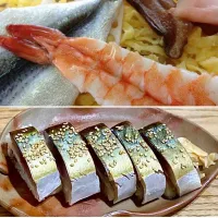 「 寿司らんち 」
ばらチラシに鯖棒をツマミに
冷たい日本酒で昼飲み🍶|ばくあんしゃさん