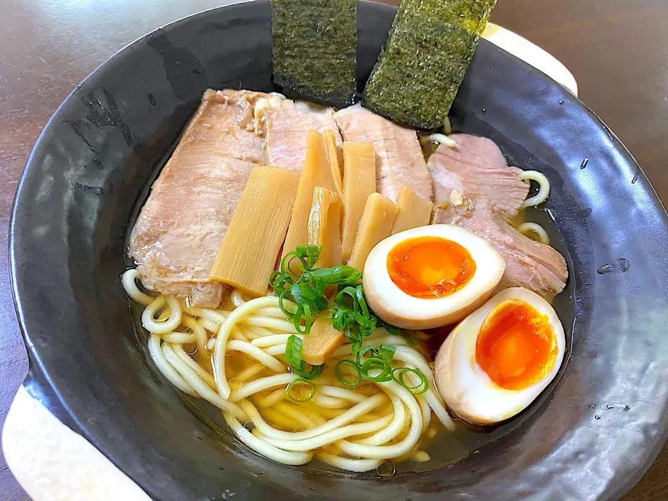 自家製チャーシュー麺|単身赴任のっちさん