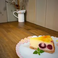 アメリカンチェリー🍒ベイクドチーズケーキ| maSami＊さん
