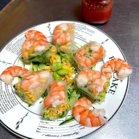 海老モリモリ生春巻き🦐|🌿ぴぴさん