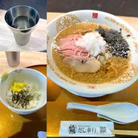 背脂煮干しらーめん🍜　らーめん茶漬けセット🍚| るみおんさん