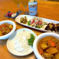 新じゃがゴロゴロのチキンスパイスカレー|じゅんさんさん