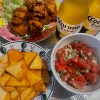 トルティーヤチップスで乾杯♪
