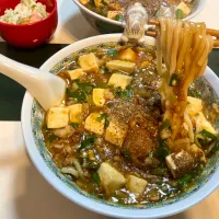 汁無し麻婆麺　　太いつけ麺用の麺で|Takeshi  Nagakiさん