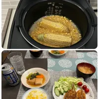夕飯🎵とうもろこしご飯|kiyominさん