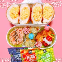 たまごサンドお弁当🍱|miyurumoさん