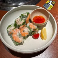 海老と蒸し鶏の生春巻き|ちゃみこさん