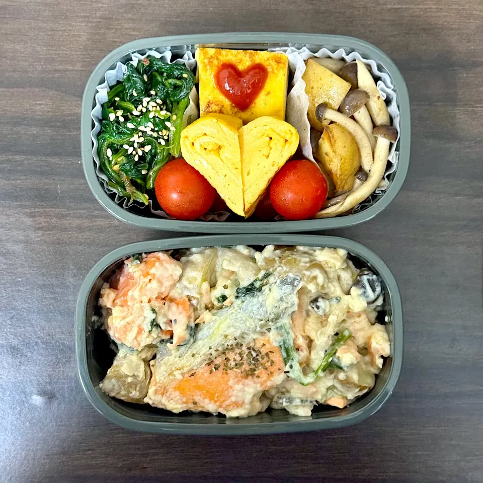 鮭のクリーム煮弁当|みみみ！さん