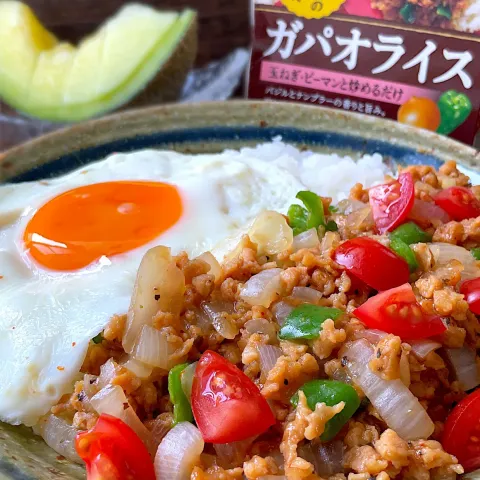 「大豆のお肉　ガパオライスの素」を使ってみたSnapdishの料理・レシピ写真:ガパオライス