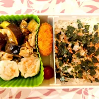 なすと豚肉の味噌炒め❤️旦那さんお弁当❤️|かおるcitronさん