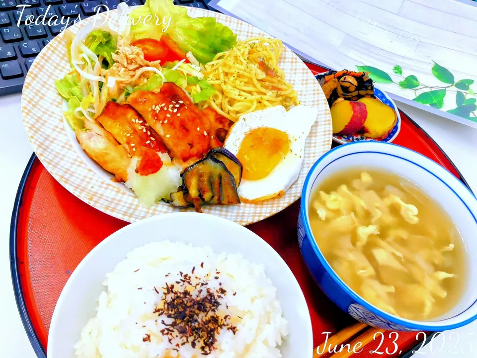 🐓🧅照り焼きチキンのおろし玉ねぎ添え🧅🐓|TakeBooさん