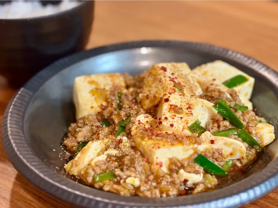 ニラ入り麻婆豆腐|ふくすけ食堂さん