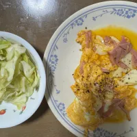 塩キャベツ、オムライス風|yasuさん