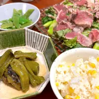 旬の野菜とマグロのたたきサラダ|mokoさん