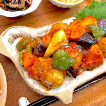 Snapdishの人気料理写真:鶏と野菜の甘酢あん