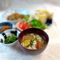 さつま芋と豚肉のお味噌汁|かっちゃん杉さん