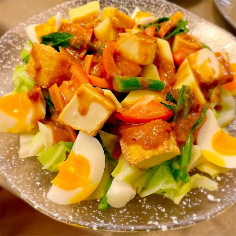 「ピーナッツペースト（花生醤）」を使ってみたSnapdishの料理・レシピ写真:ガドガド