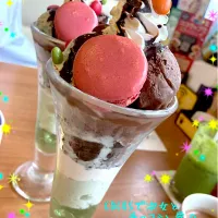 チョコミント大好き🩵代休次女とランチついでのチョコミン党パフェ😋食べてきた。|☆ぴ〜ちゃん☆さん