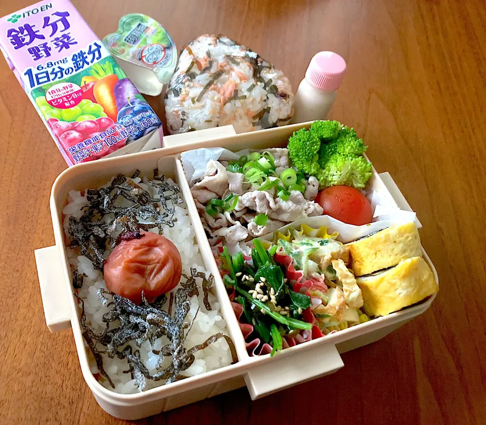 6月24日お弁当＆朝練おにぎり|Meimamaさん