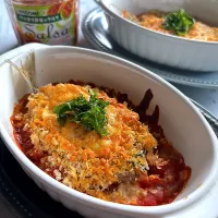 鰯のサルサチーズ焼き