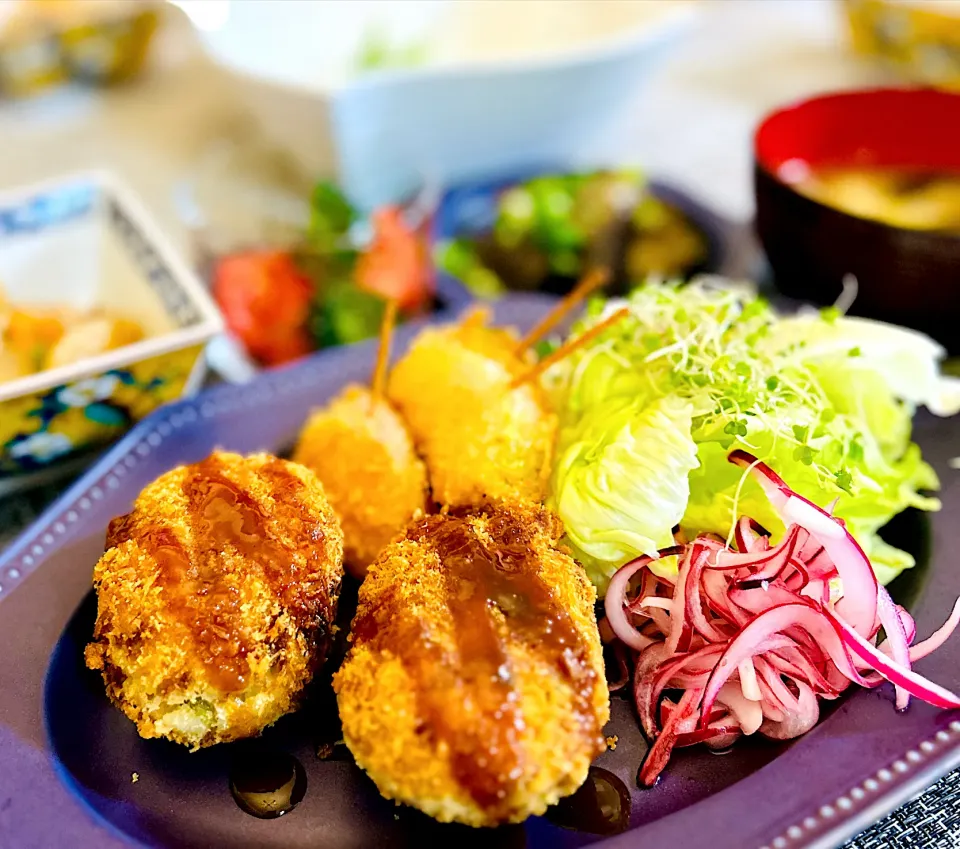 具沢山コロッケ定食|M⭐︎さん