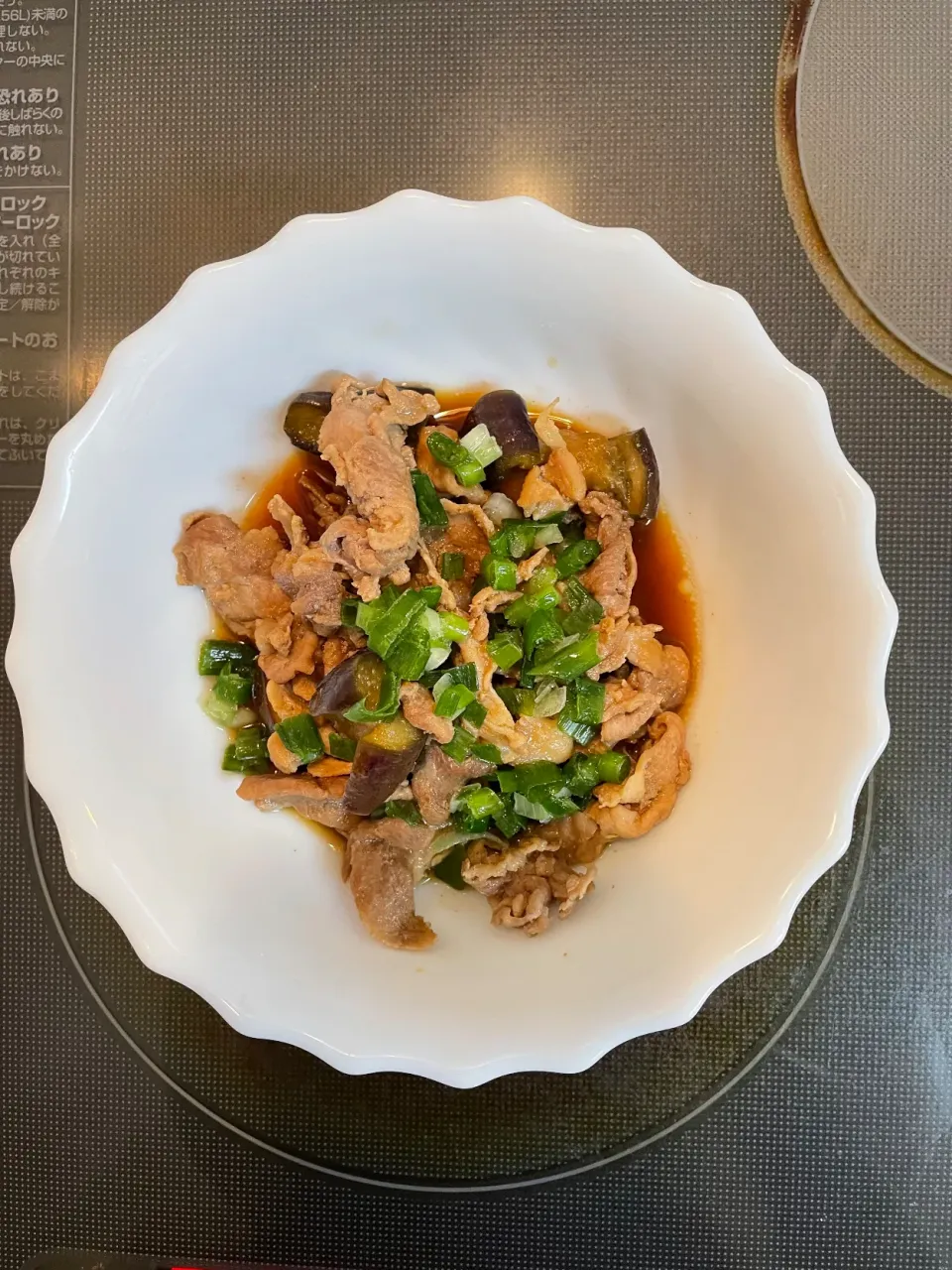 豚こまとなすのピリ辛蒸し煮|あきたまさん