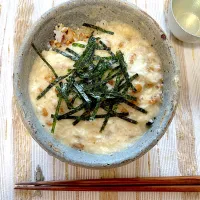 発芽し過ぎ玄米とオーツ麦、押しもち麦の、ととろ納豆ご飯　#麦とろ　#山芋　#自然薯|KimaLABOさん