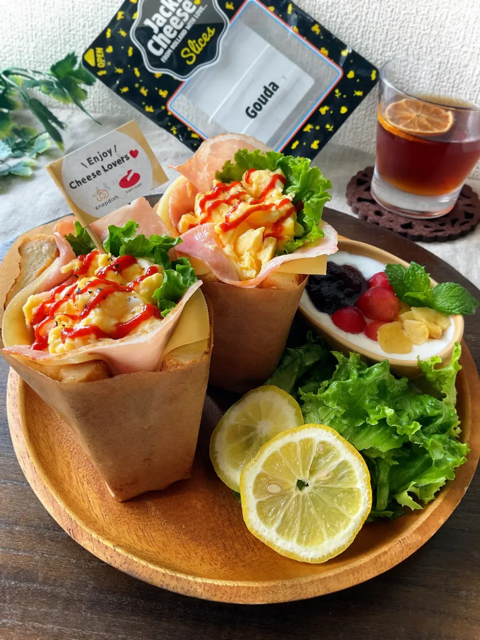 ジャックスライスゴーダチーズde韓国風卵サンド|スイーツポテトさん