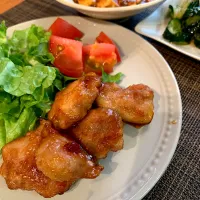 鶏照り焼きと麻婆豆腐|いちごさん