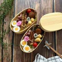 中高校生男子お弁当🍱|AKUBI*:ஐ(●˘͈ ᵕ˘͈)さん