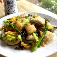 イカと卵の炒め物|とんちんさん