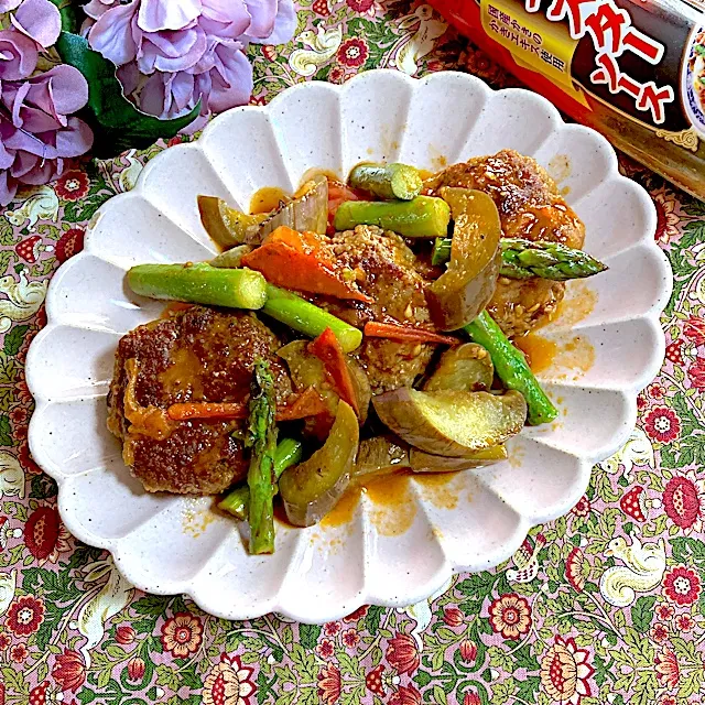 ハンバーグトマト煮🍅|ringonamaさん