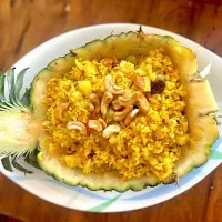 Pineapple baked Rice💜ข้าวอบสับปะรด|💟Lookbua Chiangmai Thai Food💟さん