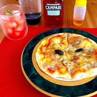 ゴルゴンゾーラピッザとカンパリ🇮🇹| バイパーJIJIさん
