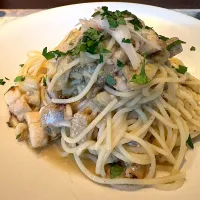 太刀魚と秋茄子のパスタ| 藤原 秀典さん