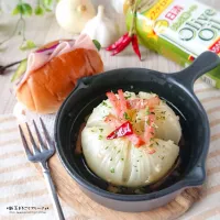 新玉ねぎのまるごとアヒージョ✾|ゆずぽんさん