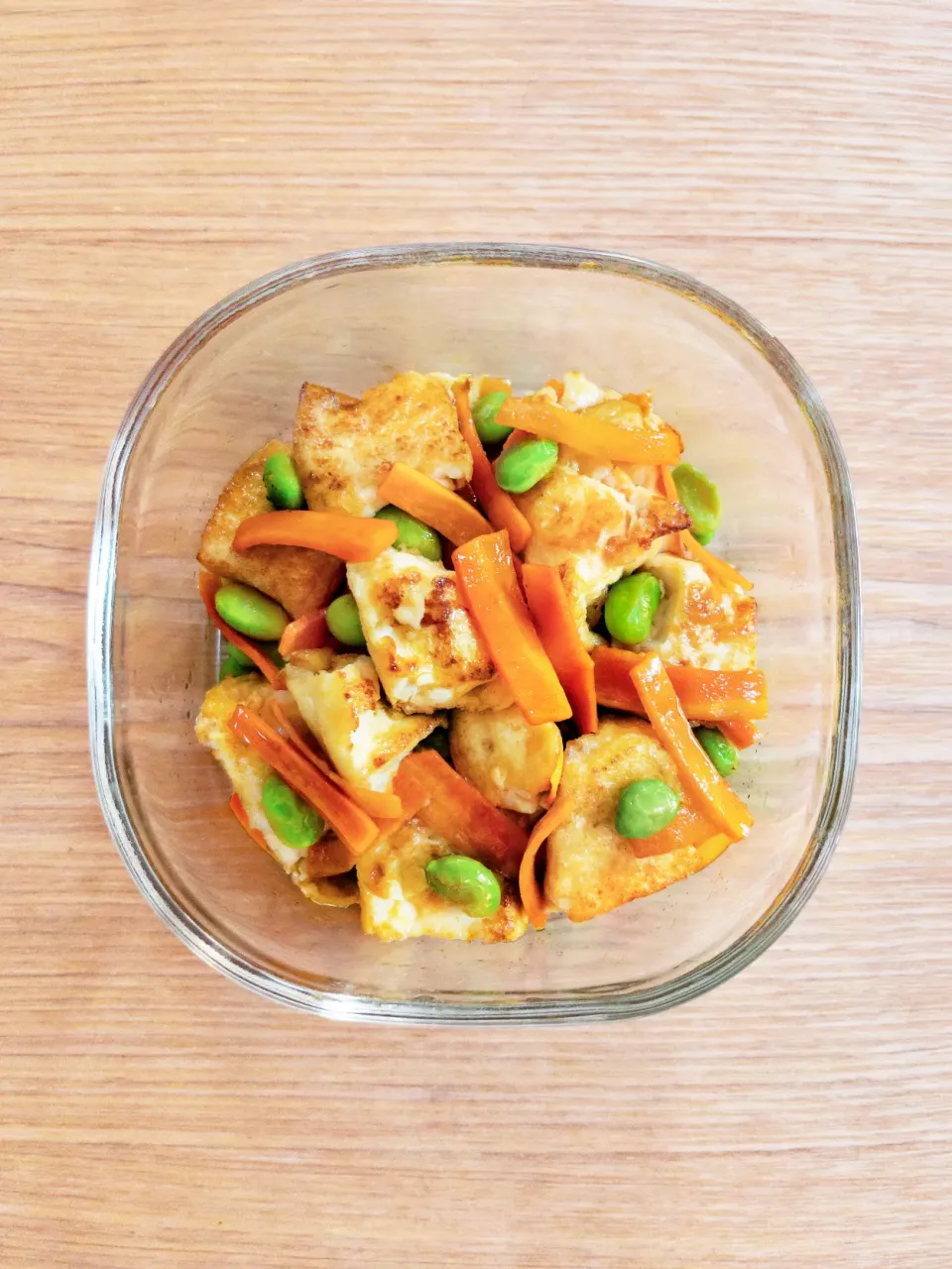 厚揚げと枝豆のきんぴら風🍚🥢|nocceさん