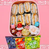 カツ丼風おにぎらずお弁当🍱|miyurumoさん