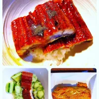 35センチの鰻の蒲焼きを買ったので、三分の二を使って、うな丼、うざくそしてう巻きを調理しました〜🔪|quita (喜田)さん