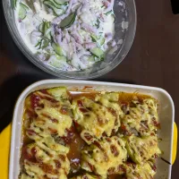 大きくなったらズッキーニ（ピザ風）ゲソと夏野菜のサラダ|えーちゃんさん