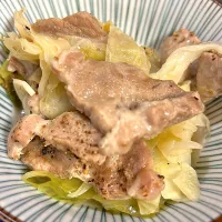 キャベツと豚肩ロース肉の塩蒸し|トモさん