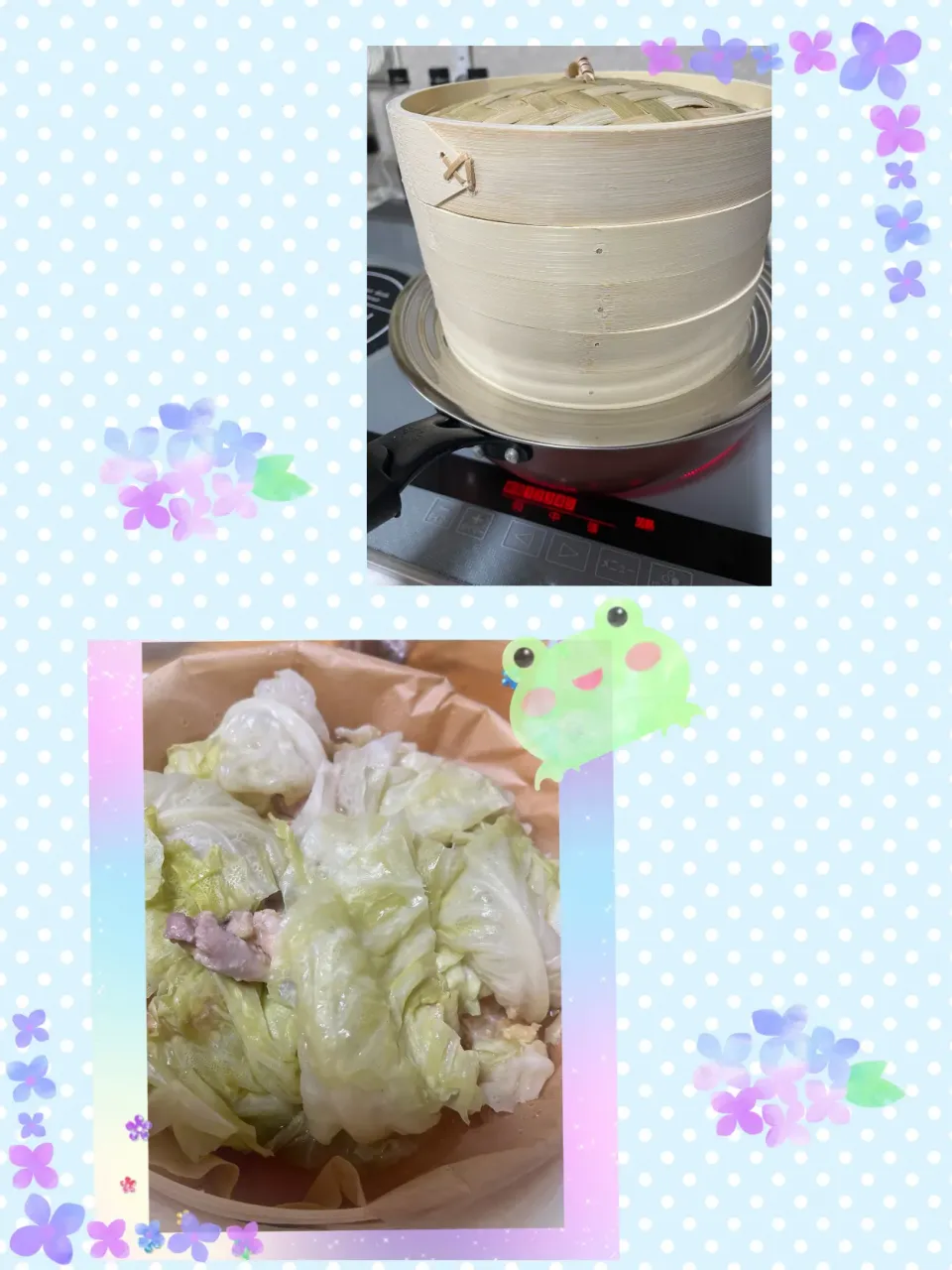 キャベツと鶏肉のせいろ蒸し🐥⸒⸒|ショコラさん