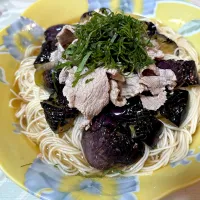 揚げナス素麺|MOOMINさん