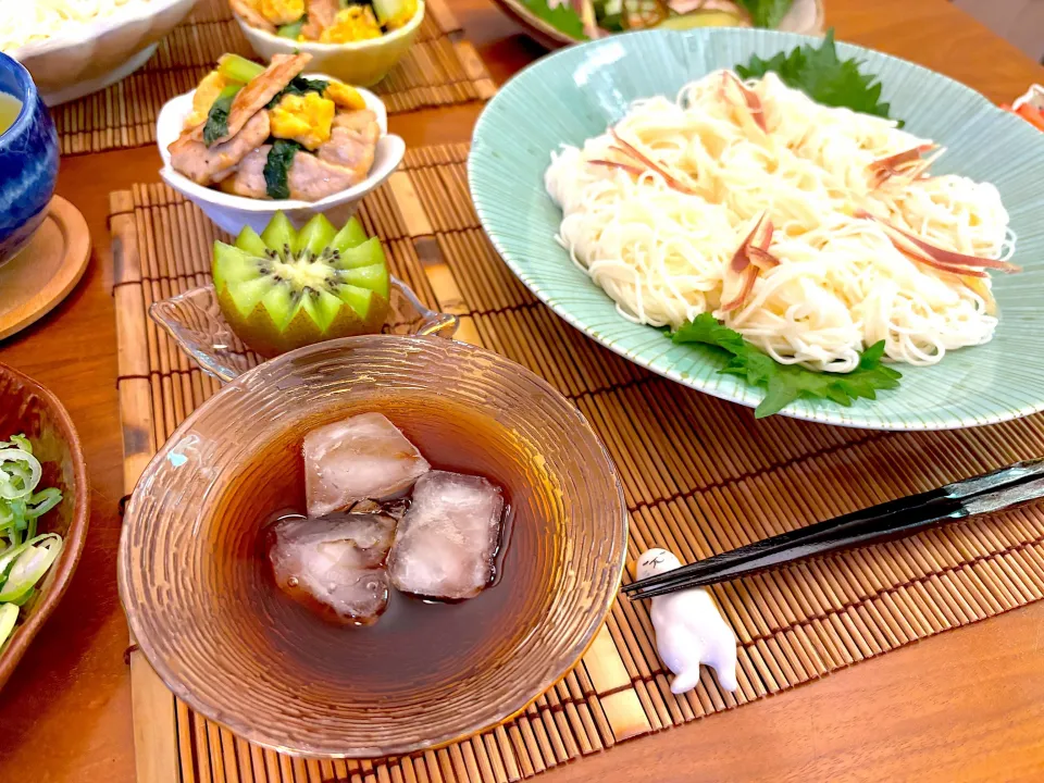 冷たいお素麺|すずさん